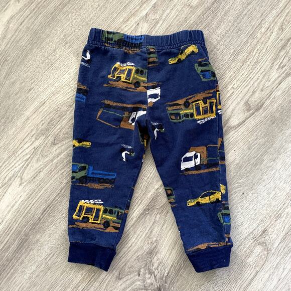 Baby 2-Piece Navy Construction Truck Hoodie and Pants Set 18M - Picture 9 of 10